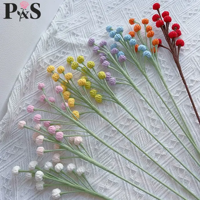 Snowberry – fleur au Crochet faite à la main