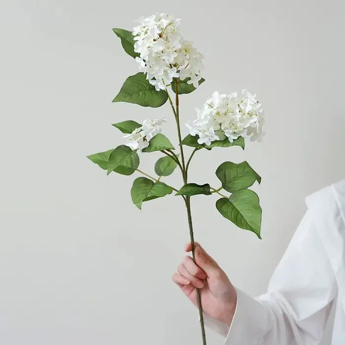 3 pièces de fleurs artificielles de lilas de printemps pour arrangement floral