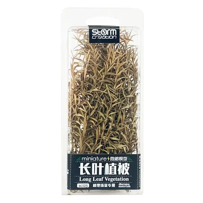 1 Boîte d'Accessoires pour Jardin Féerique, Scène Ferroviaire, Micro-Paysage, Grappes d'Herbe à Long