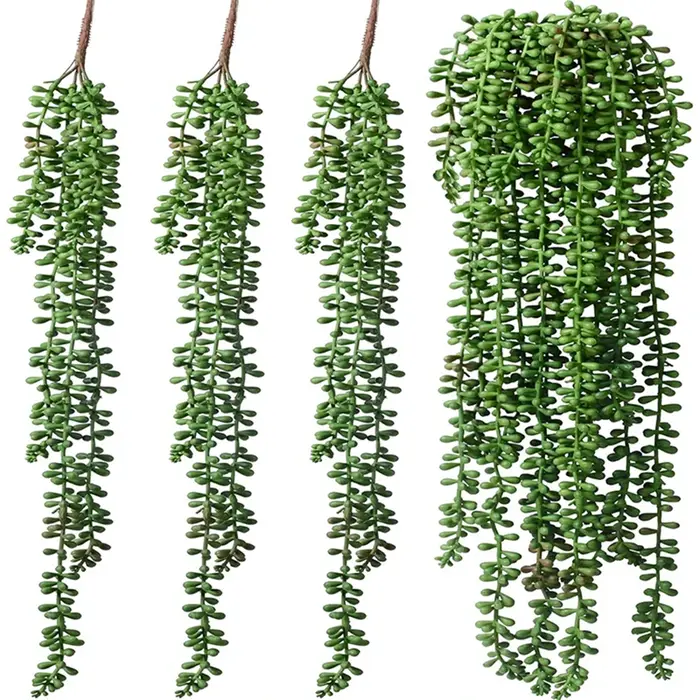 Plantes artificielles en plastique, festival de vigne, trois accessoires, tenture murale de salle de