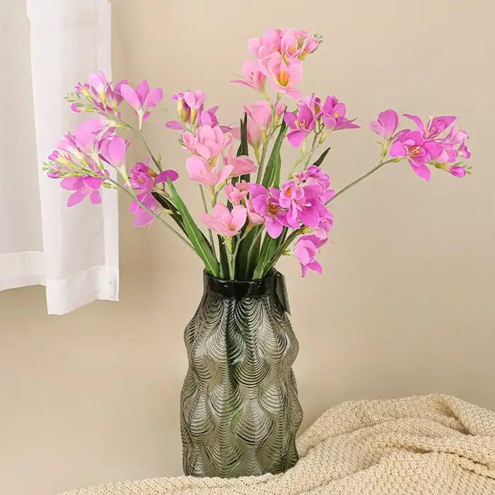 2 Fourchettes de fleurs artificielles de freesia