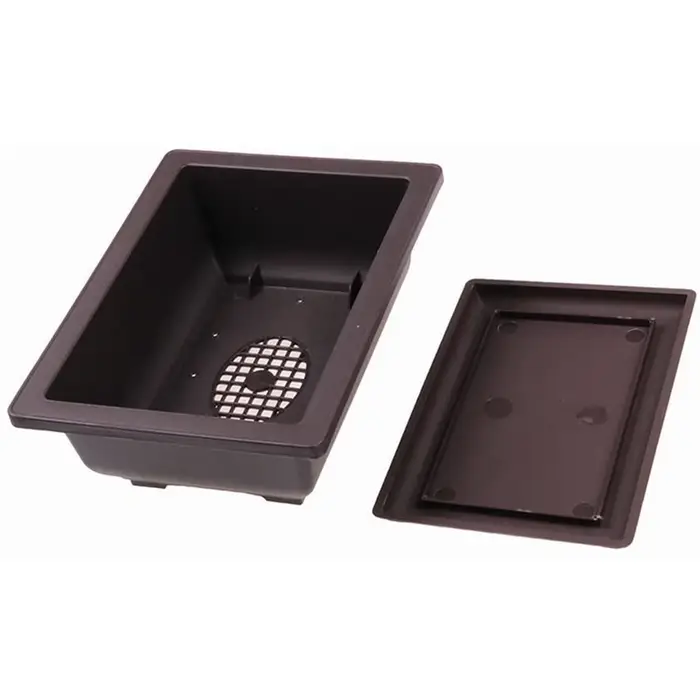 Pots de fleurs rectangulaires carrés en plastique