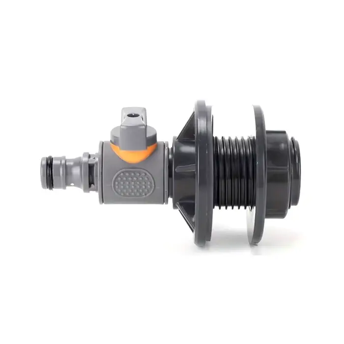 Connecteur de réservoir d'eau en PVC avec ruban adhésif 3/4, raccord rapide, vanne droite, outils de