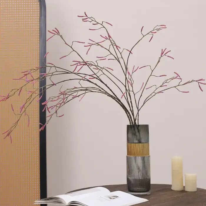 Aloès vert 123cm artificiel en plastique longue branche haricot fruits plante verte décoration de jardin florale Simulation plantes de saule de neige
