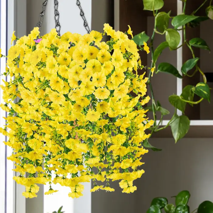 Faux Petunias, fleurs artificielles en soie