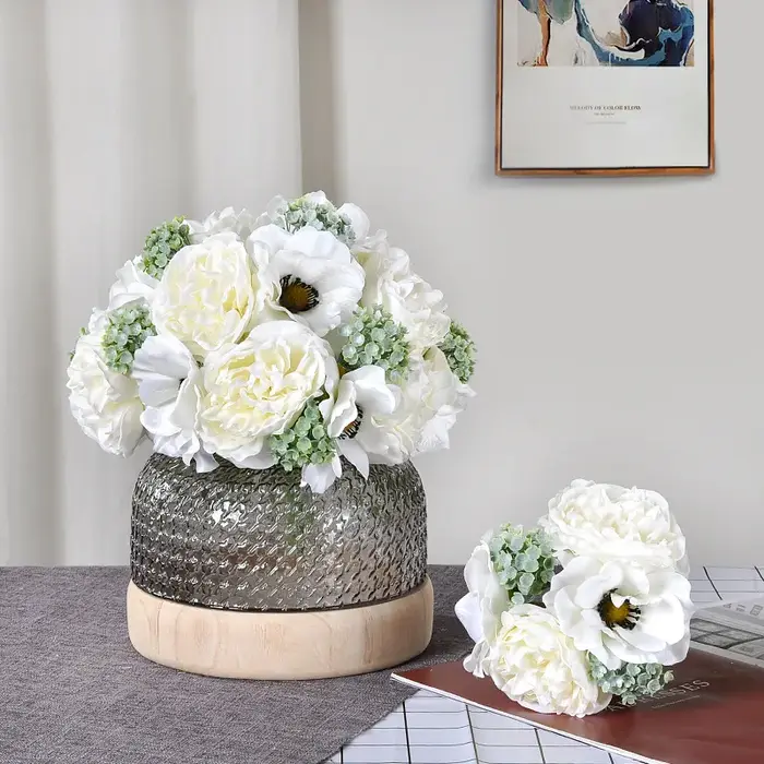 Bouquet d'anémone de Simulation en soie