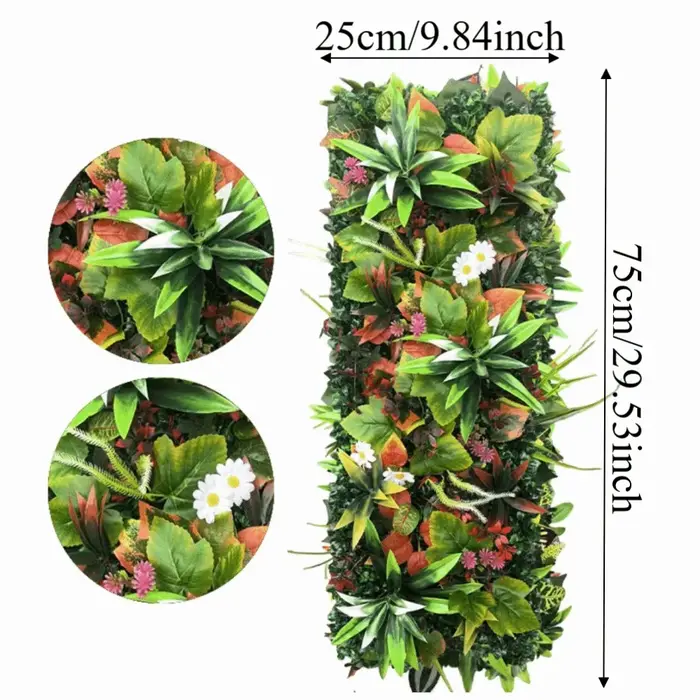 Panneau mural végétal artificiel DIY