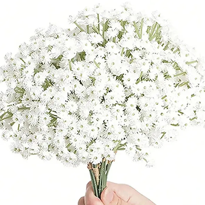 Fleurs artificielles Babysbreath mariage maison chambre Table Decor célébration en plein air Halling couronne de mariée Bouquets Party Craft cadeau