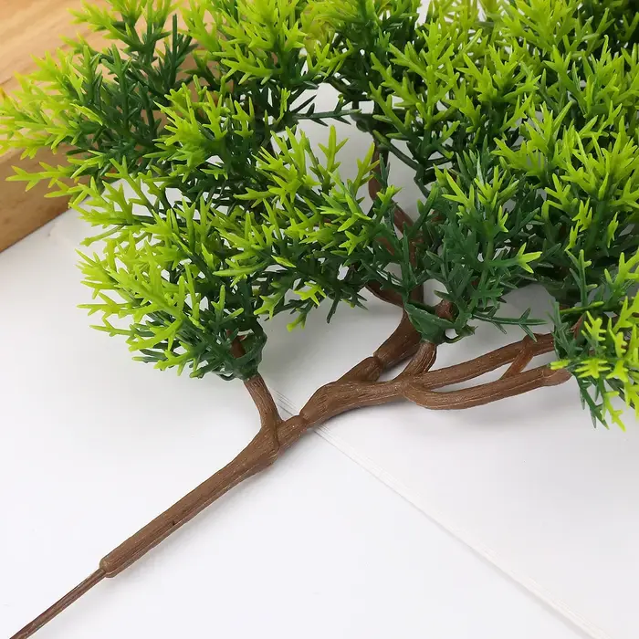 1 branche de pin artificielle verte de 32 à 48 cm