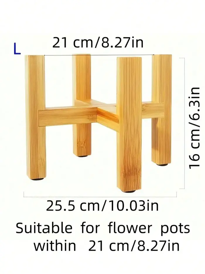 Support pour plantes en bambou naturel
