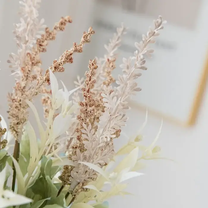 Plantes artificielles lavande gypsophile fleurs Bouquet PE pour mariage bricolage couronnes de noël Arrangement Floral décor de chambre à coucher