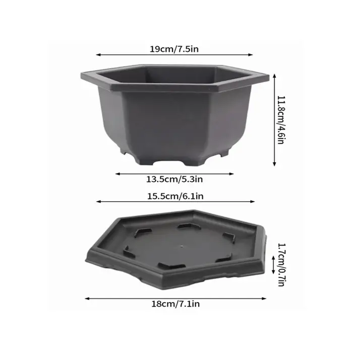 Pot de fleurs ovale carré et Hexagonal, plante succulente, bonsaï, petits jardinières en plastique, Imitation de poterie violette, vente en gros