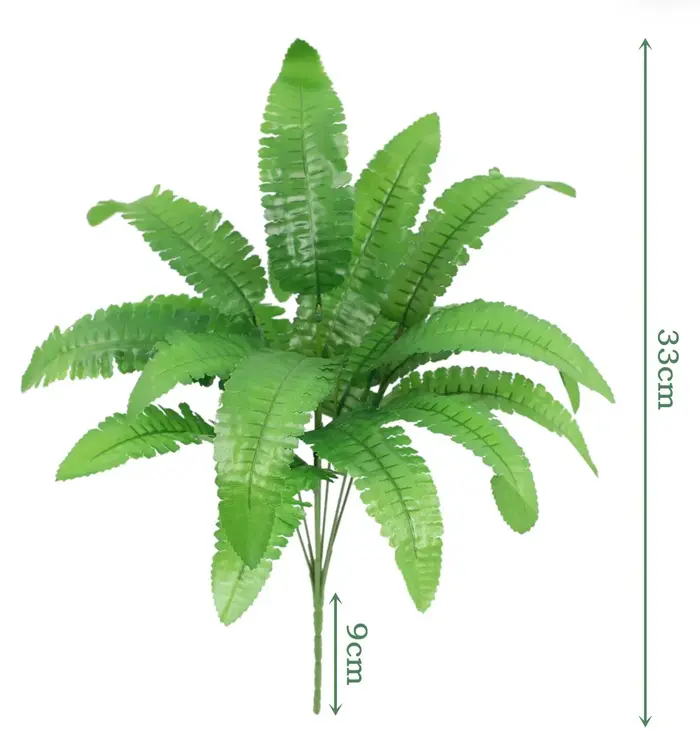 Plantes artificielles en plastique FU JIN pour la décoration de la maison et du jardin, fougère, her