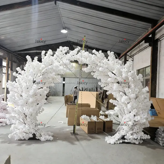 Arbre de cerisier artificiel blanc et rose de 1