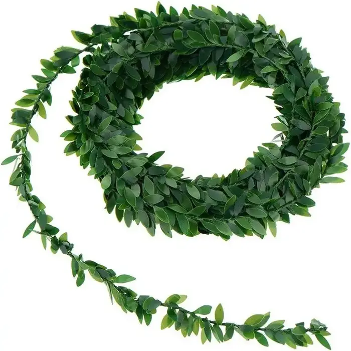 Couronne de lierre artificielle, 7.5 mètres, plante de vigne, fausses feuilles, décoration de scène 