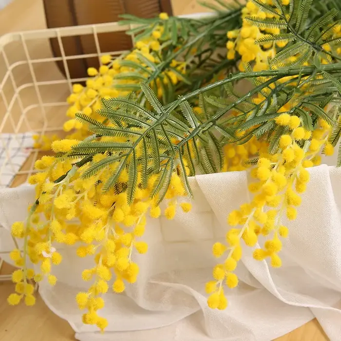Fleur Artificielle en Plastique pour Ornements de Maison