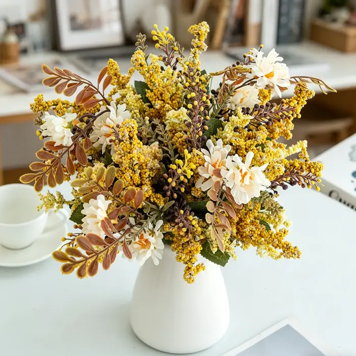Fleur artificielle en soie