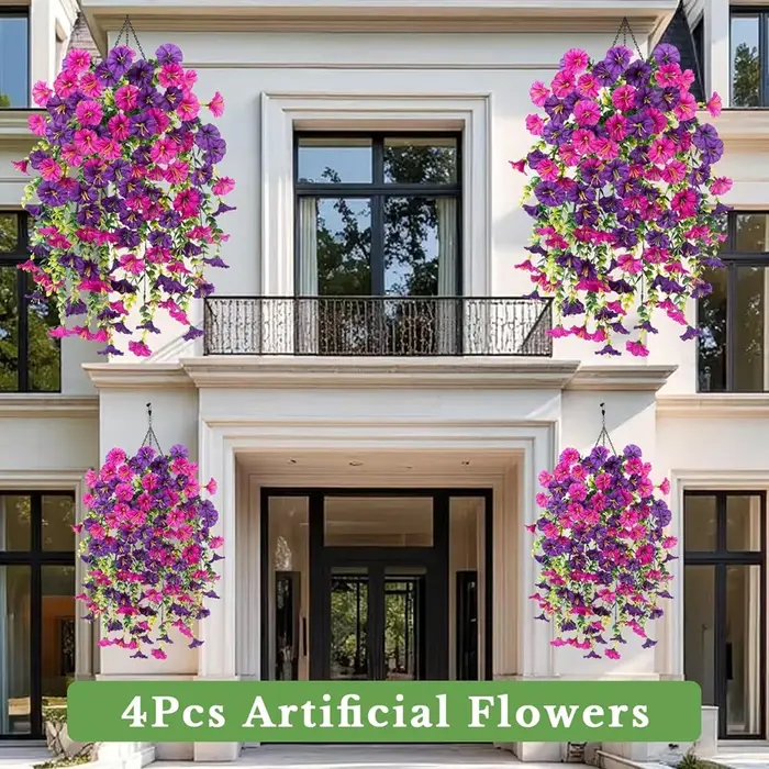 Fleurs artificielles rotin matin gloires vignes couronne de mariage en plein air arc de mariée maison chambre cour festival decordiy jardin plante