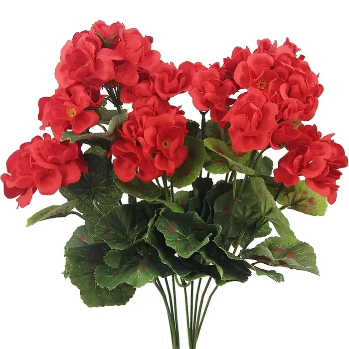 1Pc Bégonia Fleurs Pour La Maison Arrangement Floral Décor BRICOLAGE De Noël Couronne Vase De Mariage Citation Route Fournitures Plantes Artificielles