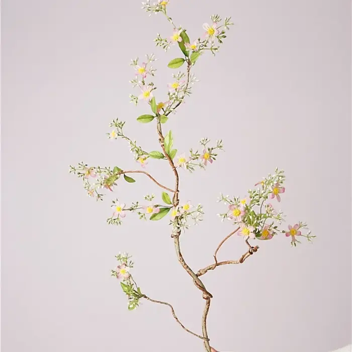 Petites Branches de Chrysanthèmes Sauvages Artificiels Réalistes en Soie Écologique