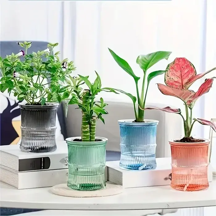 Pot de fleurs auto-arrosage automatique absorbant l'eau