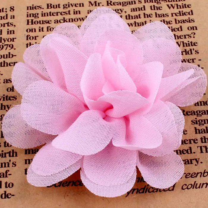Fleurs artificielles en mousseline de soie