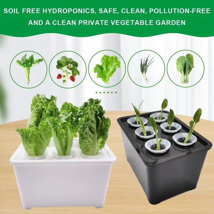 Pots de jardinage pour pépinière, Kit de culture hydroponique d'intérieur, système hydroponique universel, conteneur de plantation, cadeaux
