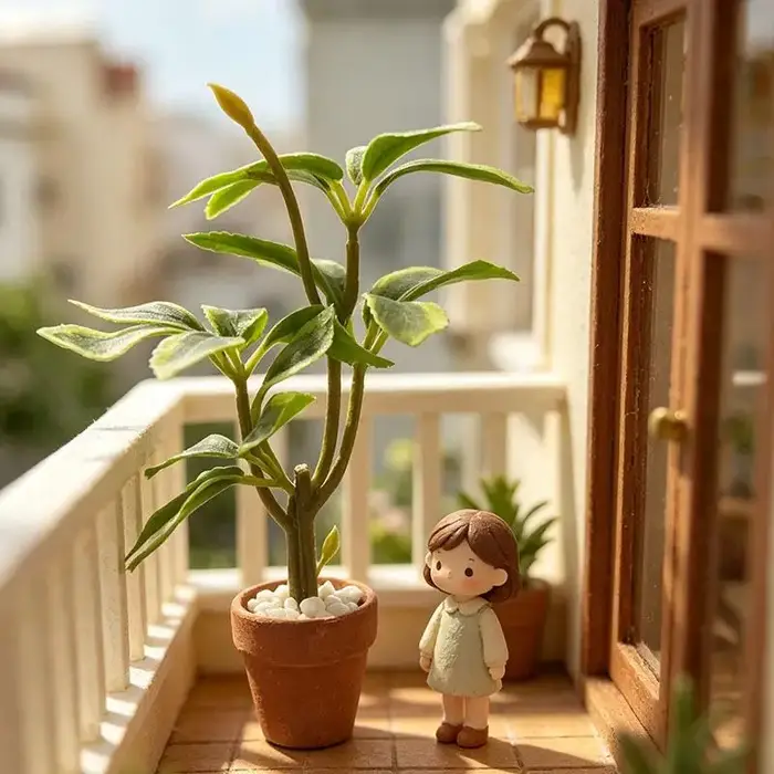 Mini pot en terre cuite, plante artificielle en pot, modèle de scène de jardin pour maison de poupées, ornements de micro-paysage pour maison de poupées, accessoires photo