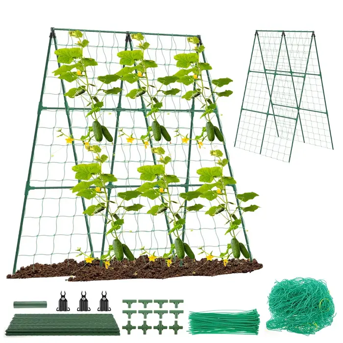 Treillis de concombre, cadre A pour légumes de jardin, Support détachable, cadre d'escalade pour pla
