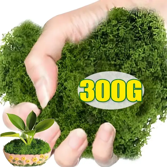 300/30g vie éternelle mousse herbe artificielle vert
