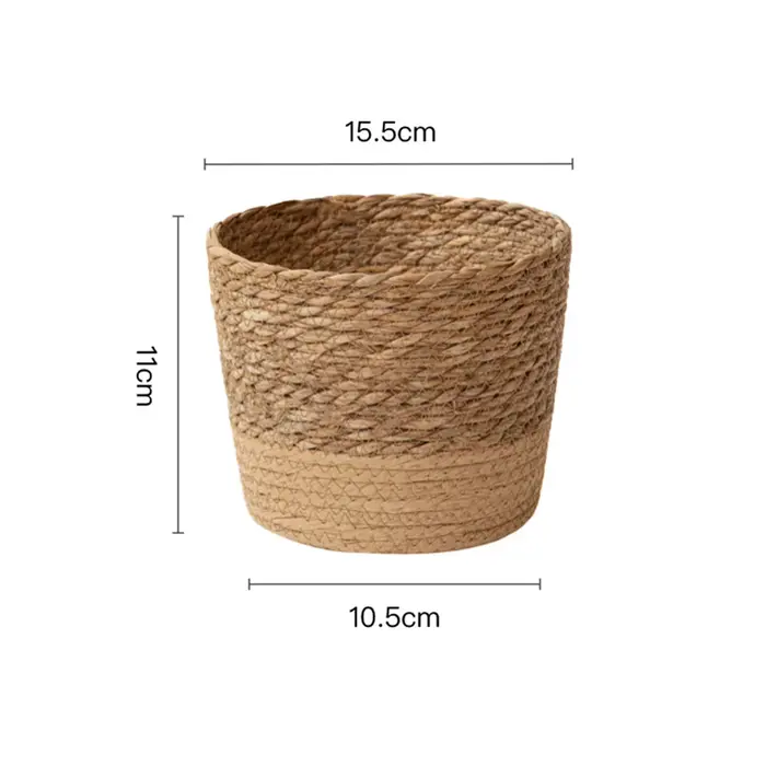Panier de rangement en rotin tressé à la main pour plantes et fleurs, pot de fleurs en osier, jardin