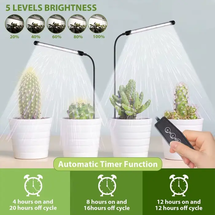 Lampe LED pour la croissance des plantes Lampe USB pour plantes de jardinage à spectre complet 6000K, mini ceinture pour contrôler la floraison intérieure des plantes cultivées.