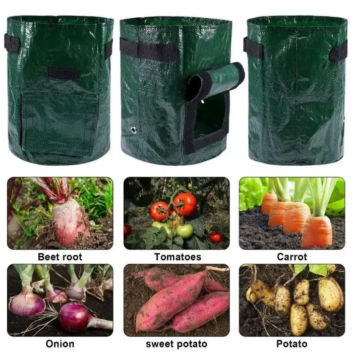Sacs de plantation de jardin avec poignées 3/5/7/10 gallons