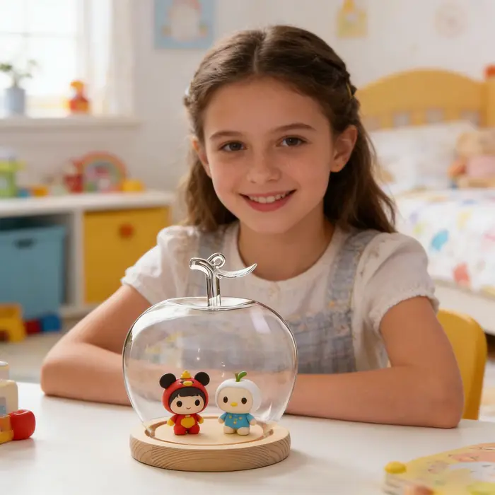 Cloche en verre pour fleurs préservées