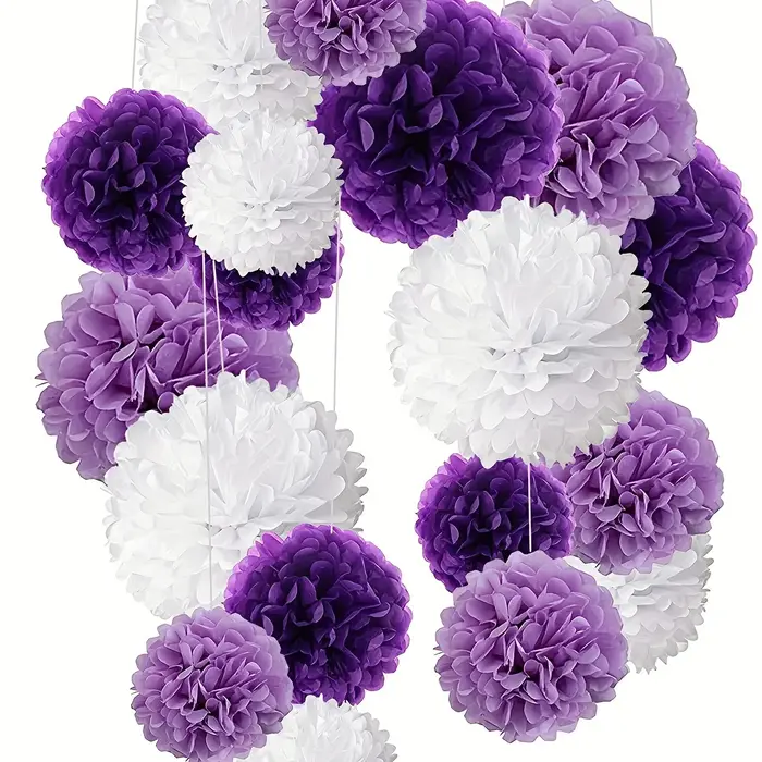 Boules de fleurs en papier festives