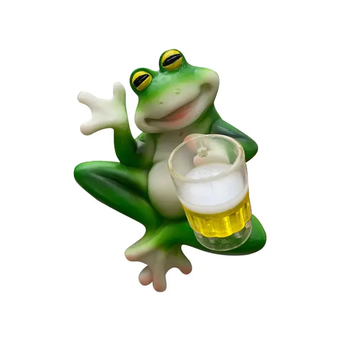Figurine de grenouille pour suspendre aux plantes
