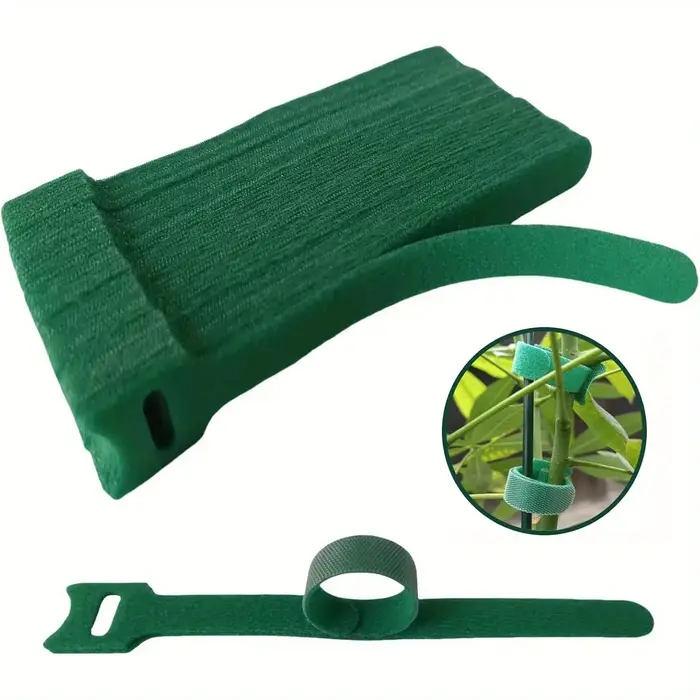 Attaches pour plantes en nylon antidérapantes réglables et réutilisables