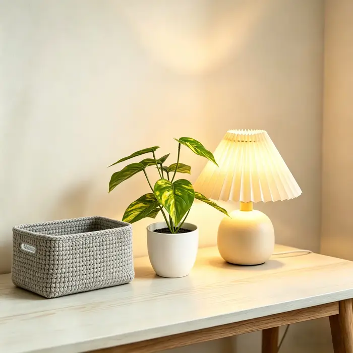 Plante artificielle en pot de 20 cm (7