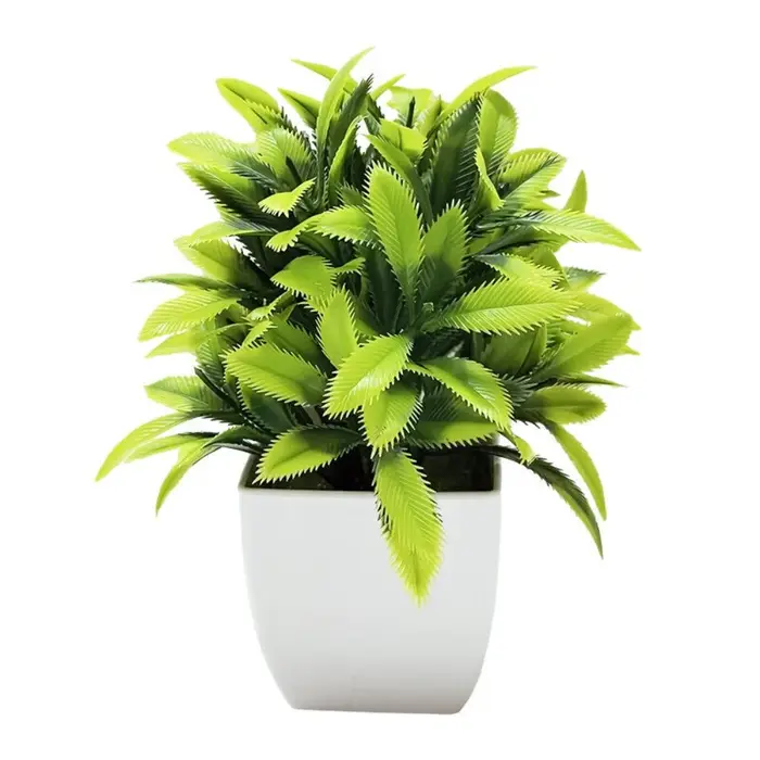 Mini fleurs artificielles en pot