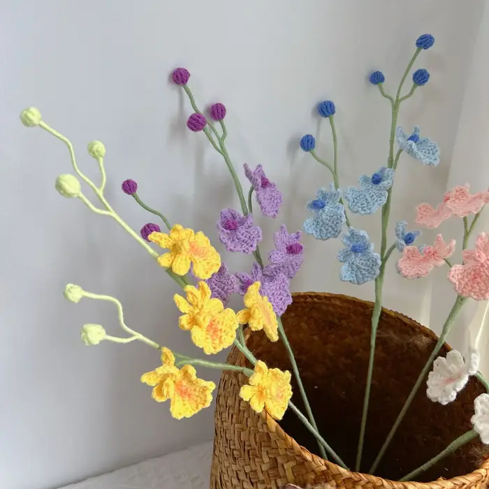 Orchidée dansante en crochet