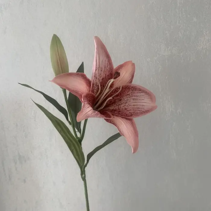Fleur Artificielle de Lys à 2 Têtes