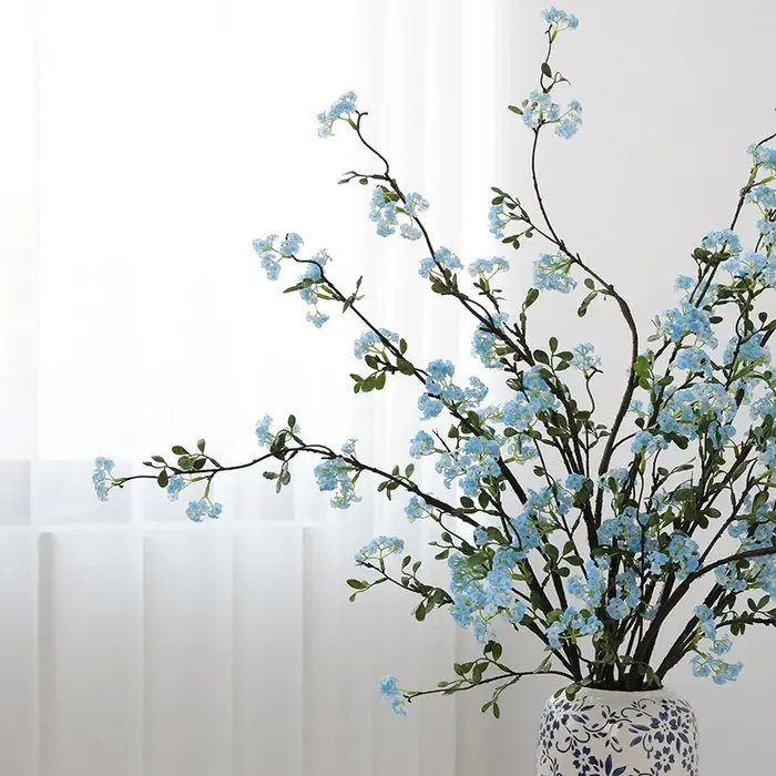 5 pièces de fleurs artificielles en soie