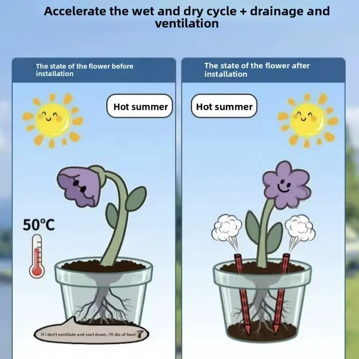 Tuyaux de drainage pour plantes en pot