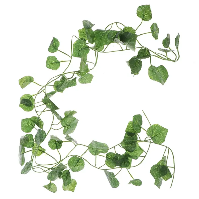 Feuilles de plantes vertes de vigne artificielles de 2.0m