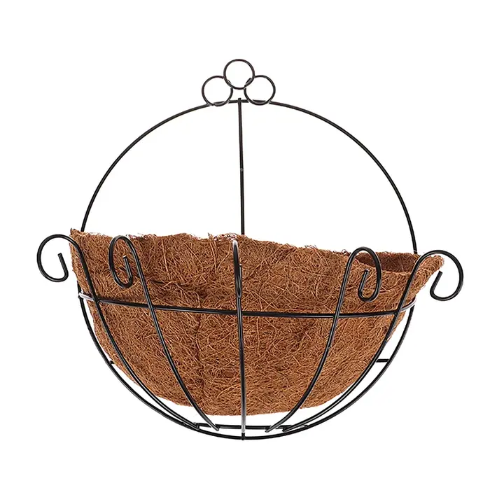 Porte-plante demi-rond pour la décoration intérieure, mur de palmier AMP, conflicFlower T1, jardiniè