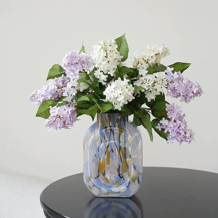 3 pièces de fleurs artificielles de lilas de printemps pour arrangement floral