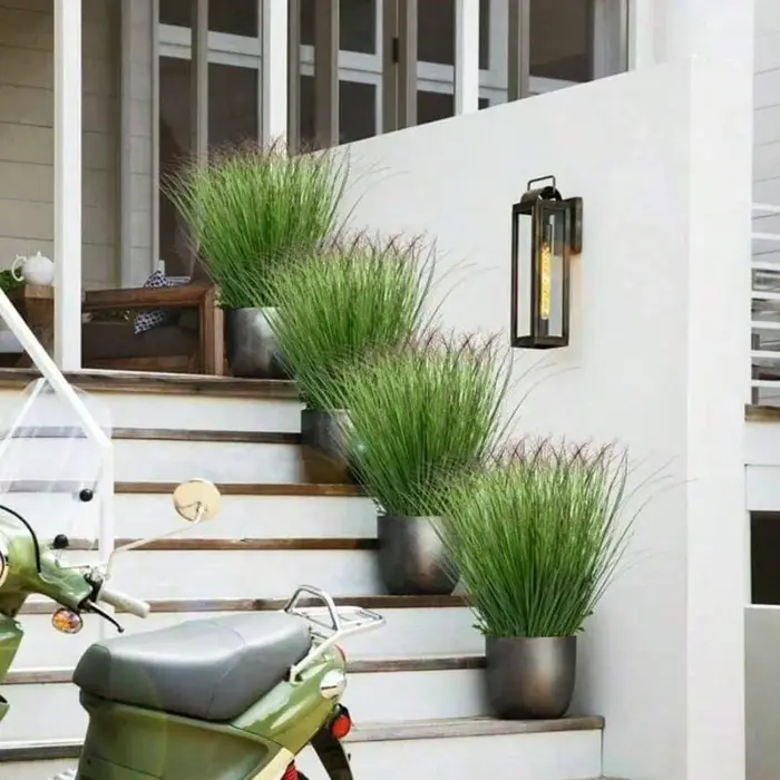 Fausse verdure d'herbe d'oignon artificielle