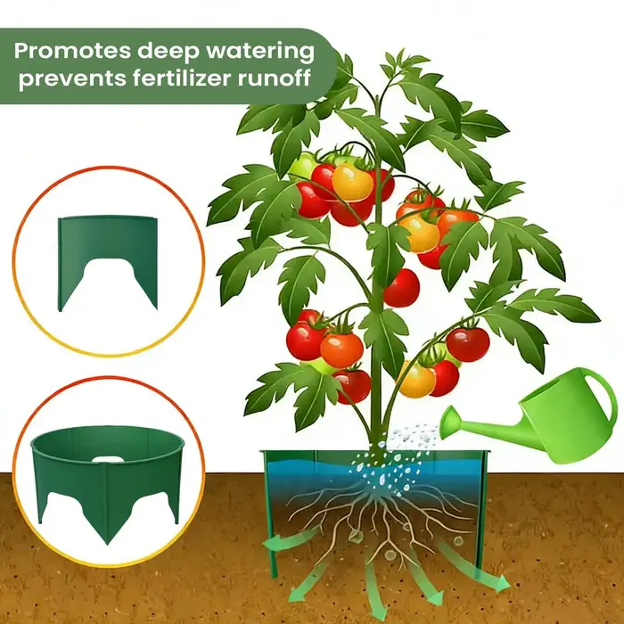 Anneau de protection rond pour culture de plantes
