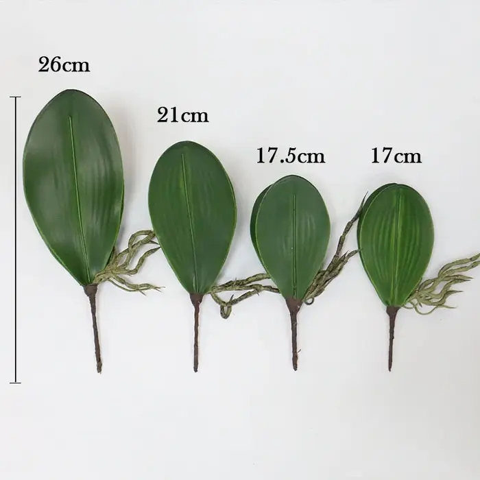 Plantes artificielles, feuilles de Phalaenopsis