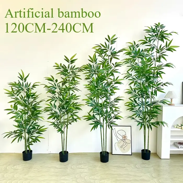 Bambou artificiel vert